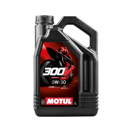 MOTUL Aceite de motor 300V FL ROAD RACING 0W-30 4L 112545