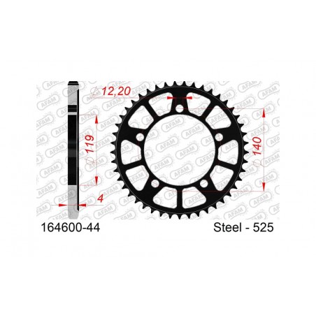 AFAM Standard steel crown 164600 525 1074570002