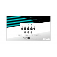 SHAD Maletas laterales expandibles con tapas de aluminio SH38X EXPANDABLE ALUMINIUM D0B38200