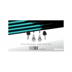 SHAD Maletas laterales expandibles con tapas de aluminio SH38X EXPANDABLE ALUMINIUM D0B38200