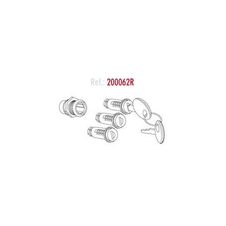 SHAD Spare set of 3 bowlers for side cases and rear trunk of the brand SHAD SHAD 200062R