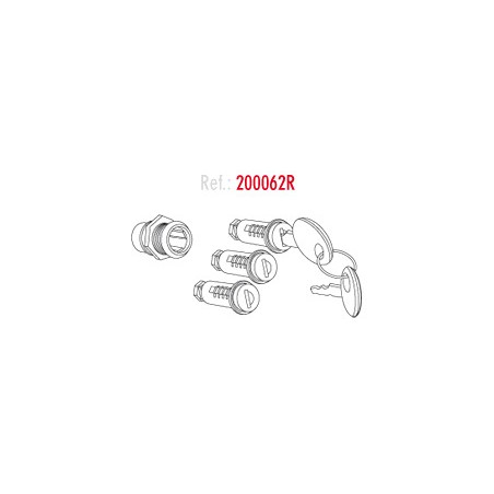 SHAD Spare set of 3 bowlers for side cases and rear trunk of the brand SHAD SHAD 200062R