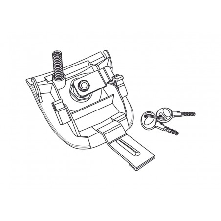 SHAD Spare cylinder key set for suitcase lock SH37 of the brand SHAD SHAD D1B37MAR