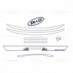 SHAD Conjunto Adhesivos de recambio para baul SH39 2013 D1B391ETR