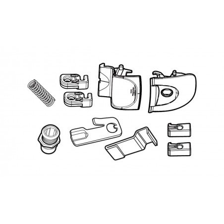 SHAD Spare cylinder lock key set for suitcase SH39 SHAD SH39 SHAD D1B391MAR