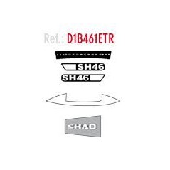 SHAD Recambio adhesivos pegatinas TOP CASE baul o maleta SH46 (2010) D1B461ETR