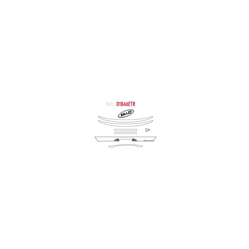 SHAD recambio de Adhesivos para baul maleta SH 46 SH46 D1B46ETR