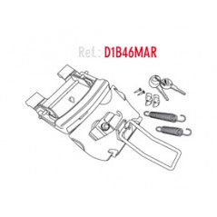 SHAD Replacement Set Cylinder Key Closing Handle SH46 SH 46 for Trunk or Suitcase of the Brand SHAD SHAD D1B46MAR