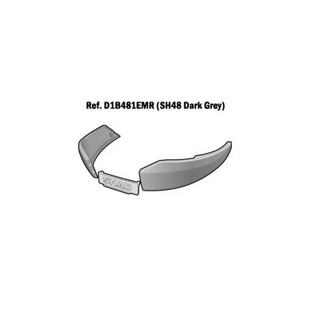 SHAD Recambio embellecedores marcos izquierda derecha baul SH48 gris oscuro D1B481EMR