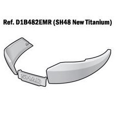 SHAD SPARE TRIM LEFT AND RIGHT TRUNK FRAME SH48 TITANIUM GRAY D1B482EMR
