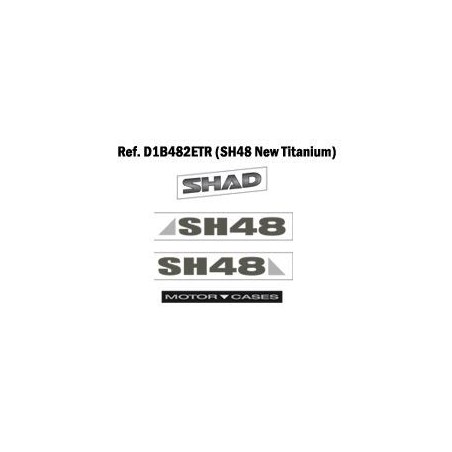 SHAD SPARE ADHESIVE FOR TRUNK BAG TITANIUM GRAY SH 48 SH48 SH 48 SH48 D1B482ETR