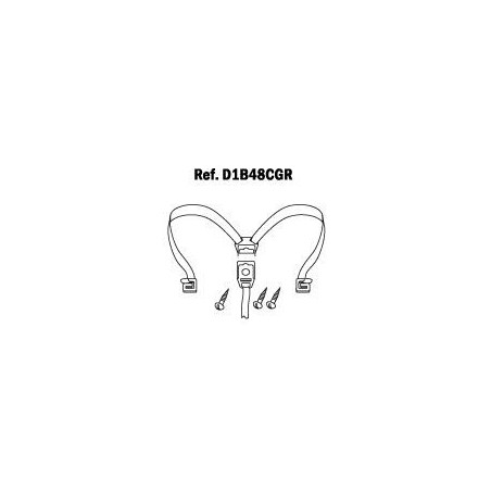 SHAD Recambio cierre gomas tiras elasticas internas baul maleta SH48 SH 48 D1B48CGR