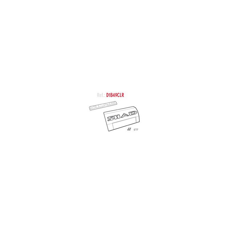SHAD SPARE KIT LOGO FOR TRUNK OR BAG SH49 SH49 D1B49CLR