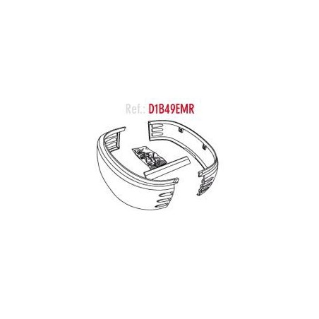 SHAD Recambio conjunto embellecedor derecho e izquierdo para baul o maleta SH49 D1B49EMR