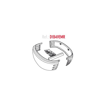 SHAD Recambio conjunto embellecedor derecho e izquierdo para baul o maleta SH49 D1B49EMR