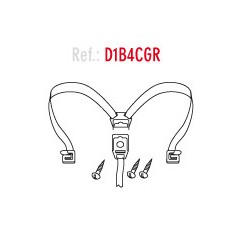 SHAD SPARE PLASTIC ZIPPER WITH INTERNAL STRAPS, TRUNK OR BAG SH46 SH43 SH42 SH46 SH43 SH42 D1B4CGR
