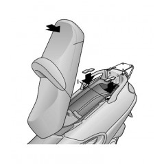 SHAD Anclajes soportes fijaciones herraje baul maleta Top Master V0X20T