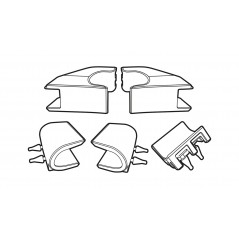 SPARE PLASTIC ZIPPER WITH INTERNAL STRAPS, TRUNK OR BAG