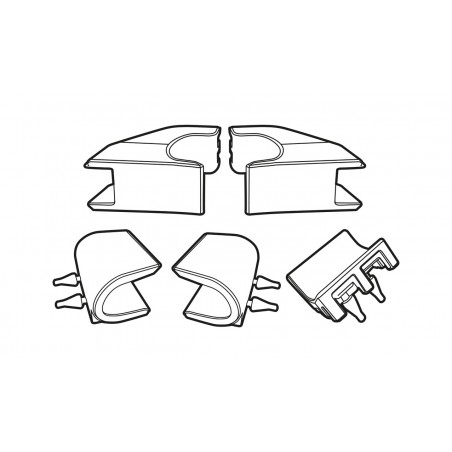 SHAD Recambio cierre gomas tiras elasticas internas baul maleta 80 SH36 2014 D1B361GOR
