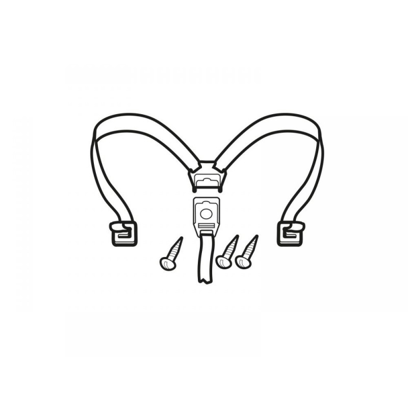 SPARE PLASTIC ZIPPER WITH INTERNAL STRAPS, TRUNK OR BAG