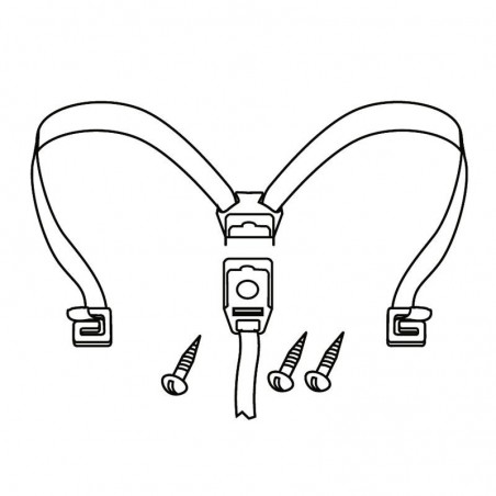 SPARE PLASTIC ZIPPER WITH INTERNAL STRAPS, TRUNK OR BAG