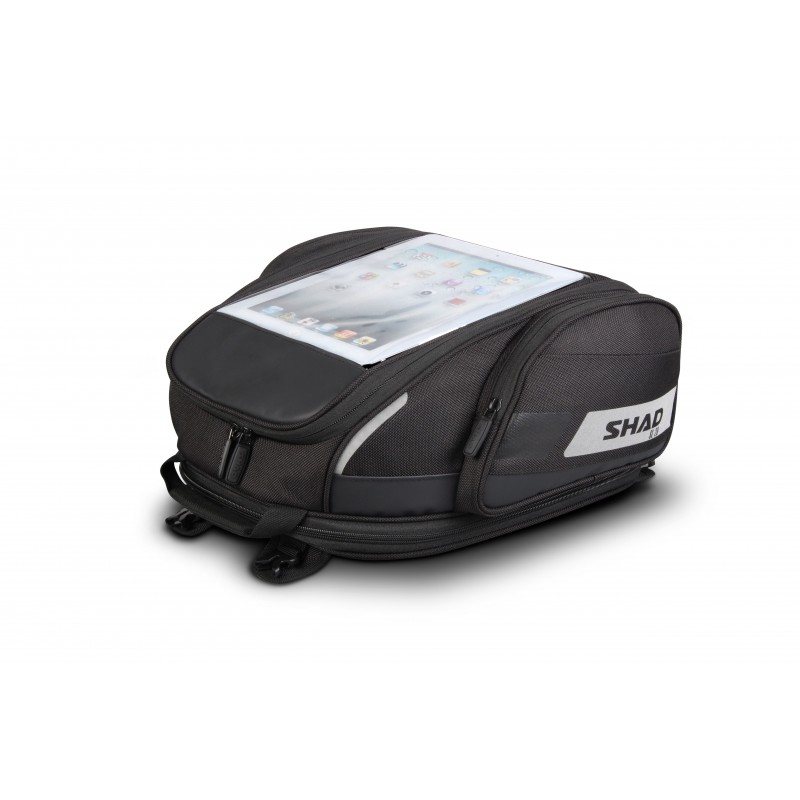 SHAD Bolsa de depósito extensible SL20 - Compartimento para tablets y GPS con pantalla táctil Adaptación universal X0SL20F