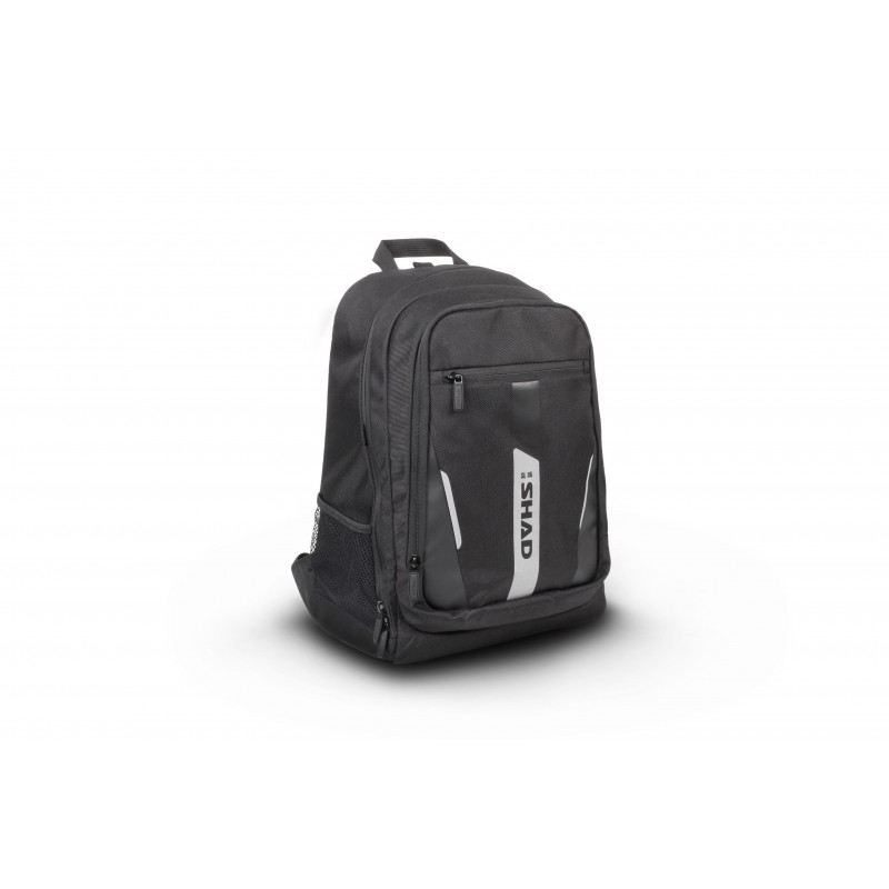 SHAD Mochila SL86 para motociclista con soporte casco y bolsillos internos externos X0SL86