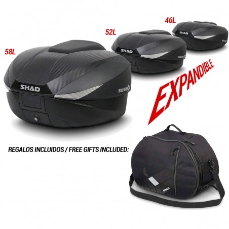 REAR BAUL BIKE EXPANDABLE THREE SIZES