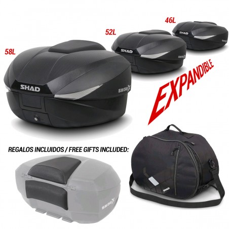 REAR BAUL BIKE EXPANDABLE THREE SIZES