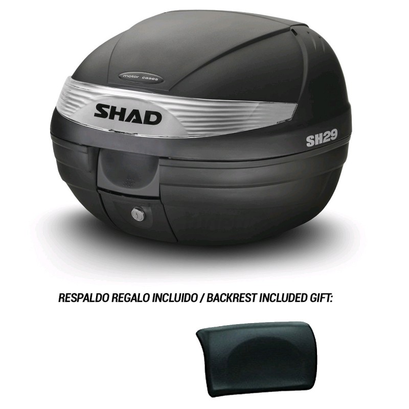 MOTORCYCLE REAR TRUNK BACK SUITCASE WITH GIFT BACKREST