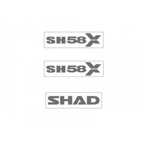 SHAD Recambio adhesivos pegatinas TOP CASE baul o maleta SH58X D1B58ETR