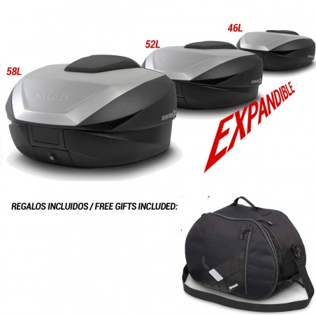 REAR BAUL BIKE EXPANDABLE THREE SIZES