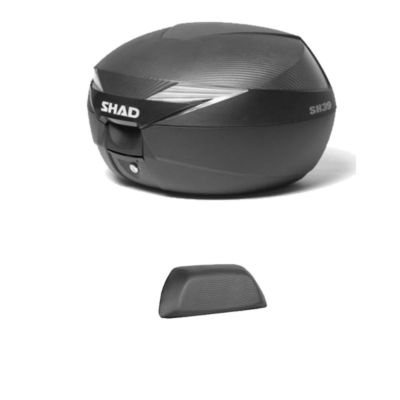 Motorcycle rear trunk back suitcase with gift backrest  SH39