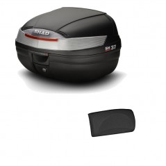 Motorcycle rear trunk back suitcase with gift backrest  SH37