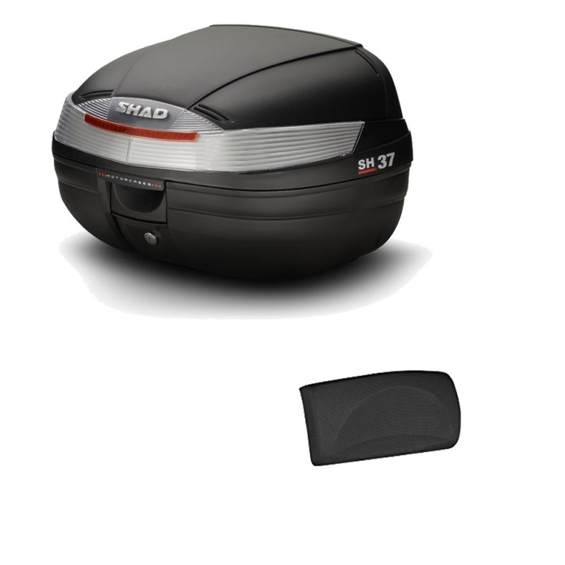 Motorcycle rear trunk back suitcase with gift backrest  SH37