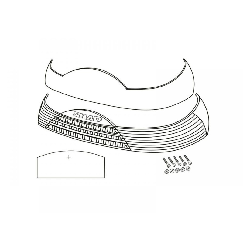 SHAD Recambio de catadióptrico para baúl SH-46 2017 - Marca D1B465CAR