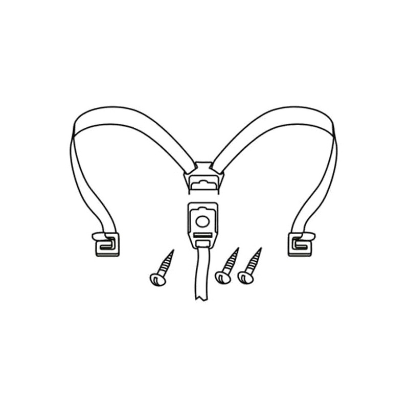 SPARE PLASTIC ZIPPER WITH INTERNAL STRAPS, TRUNK OR BAG