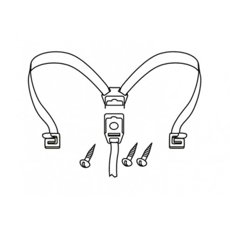 SPARE PLASTIC ZIPPER WITH INTERNAL STRAPS, TRUNK OR BAG