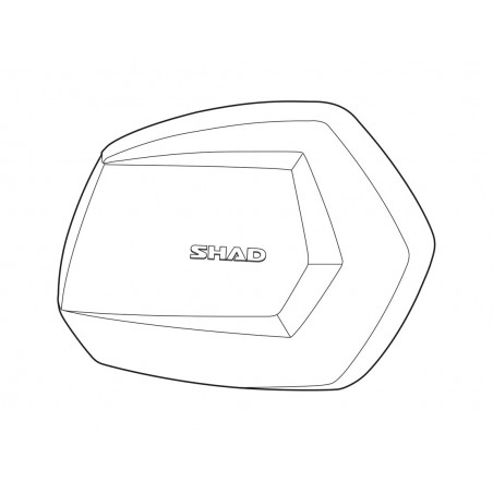 SHAD Tapa lateral repuesto derecha aluminio maleta SH35 D1B35TRR