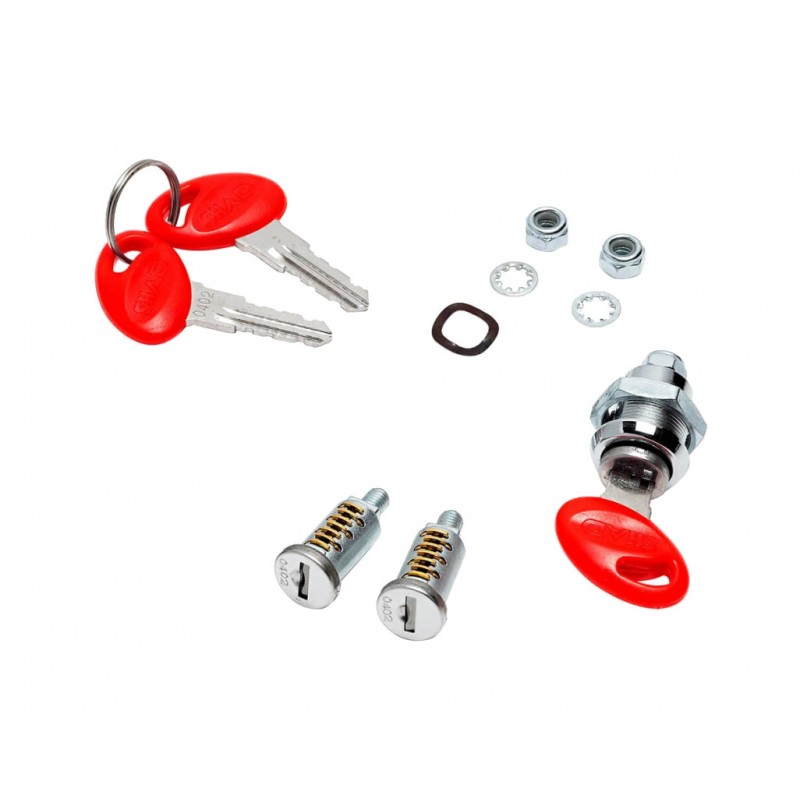 Spare kit of 3 locks for trunk and side cases