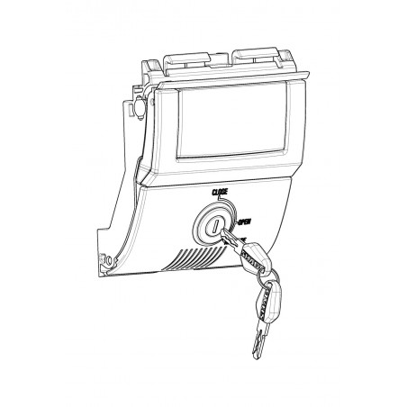 SHAD Recambio Mecanismo Maneta de Apertura y Cerradura para Baul SH58X-SH59X Premium D1B59PMAR