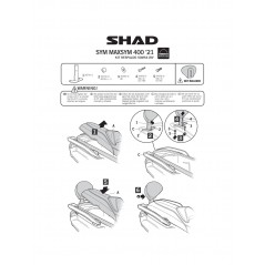 SHAD PASSENGER BACK SUPPORT ANCHOR (BACK SUPPORT NOT INCLUDED) S0MS41RV