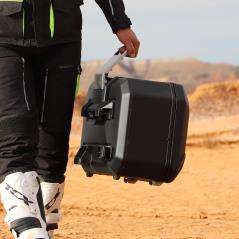 SHAD Left rear side suitcase motorcycle luggage TR36L TERRA BLACK EDITION (1U) D0TR36100LB