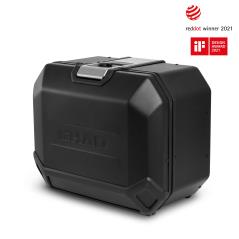 SHAD Maleta lateral izquierda de aluminio TR47L TERRA BLACK EDITION D0TR47100LB