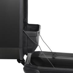 SHAD Maleta lateral izquierda de aluminio TR47L TERRA BLACK EDITION D0TR47100LB