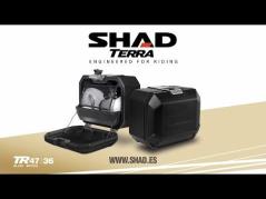 SHAD Maleta lateral izquierda de aluminio TR47L TERRA BLACK EDITION D0TR47100LB