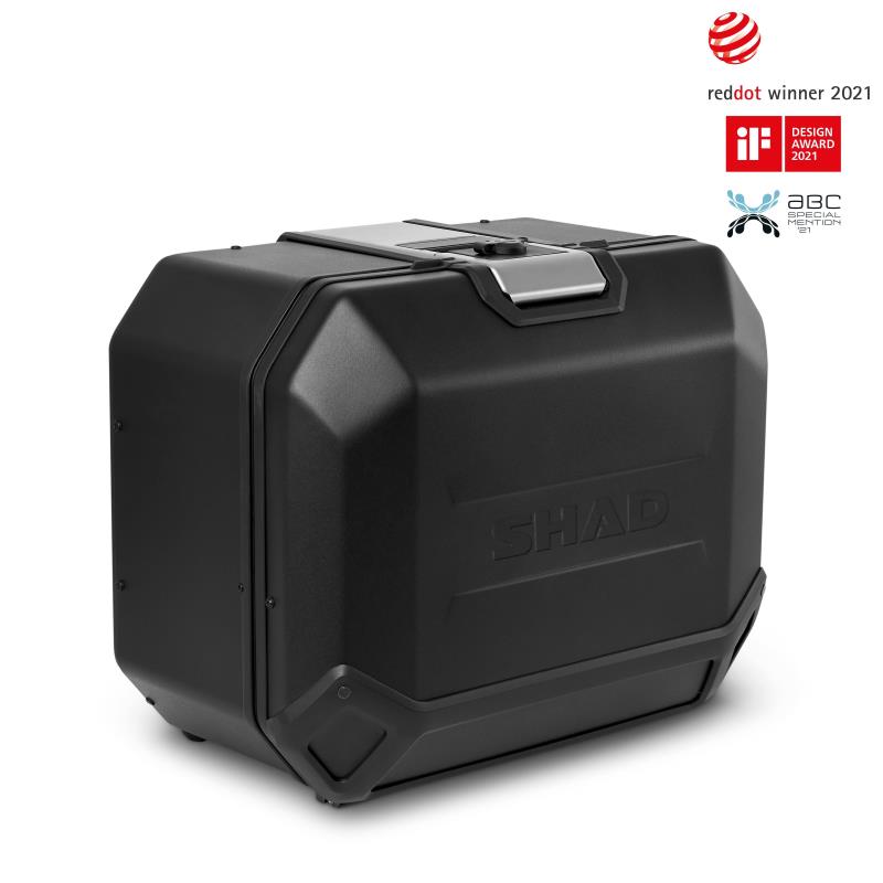 SHAD Rear right side suitcase motorcycle luggage TR47R TERRA BLACK EDITION (1U) D0TR47100RB