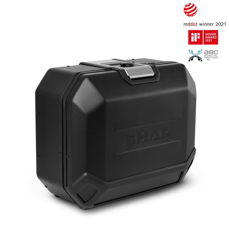 SHAD Maleta lateral derecha de aluminio TR36R TERRA BLACK EDITION D0TR36100RB