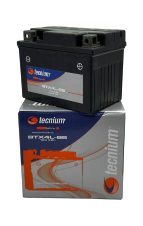 TECNIUM BTX4L-BS Battery (Replaces 4821) - Maintenance Free 12V 3Ah 329791