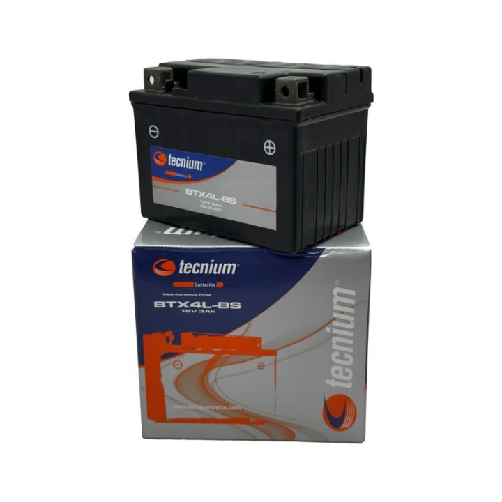 TECNIUM BTX4L-BS Battery (Replaces 4821) - Maintenance Free - 12V - 3Ah